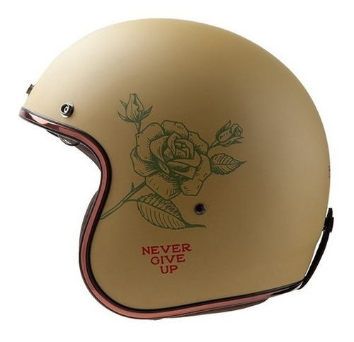 1 Casco Moto Scooter Hawk Abierto 721 Never Give Up Mujer Xl