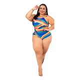 Maiô Plus Size Com Bojo Modelador Zero Transparencia C Saída