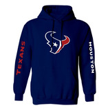 Sudadera Marino Modelo Houston Texans Estampado En Vinil