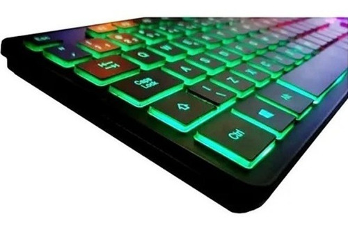 Teclado Gamer Iluminação Colorida Led Noturna Impermeável