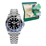 Relógio Rolex Gmt Master 2 Pulseira Jubilee Super Clon Eta 