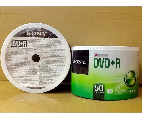 Sony Dvd+r 4.7gb 16x Bulk 50 Unidades 50dpr47sb Ecoffice