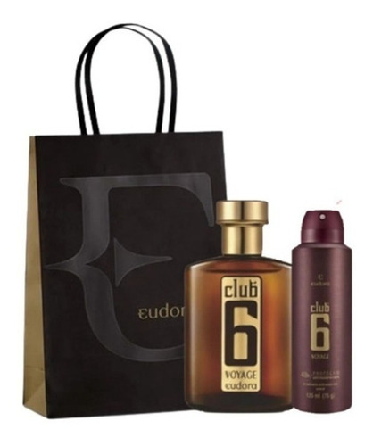 Colônia Club 6 Voyage95ml + Antitranspirante Aerossol 125ml