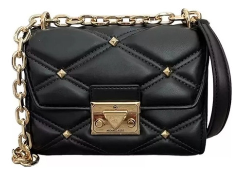 Bolsa Pequeña Original Michael Kors Serena Black Con Piedras