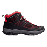 Bota Montagne Trekking Lorster Hombre Impermeable Rojo