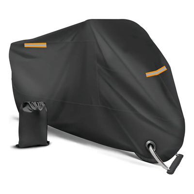 Funda Motocicleta Impermeab Grueso Cubiertas Para Moto Color Negro