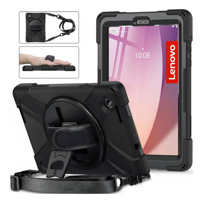 Funda Para Lenovo Tab M8 4th Generación 2024\u002F2023 8 Pulgadas (tb-301fu\u002F Tb-300fu) Case Con Soporte De Mano 360° Giratorio +correa De Hombro | Meses sin interés