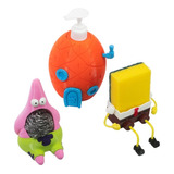 Kit Organizador Cocina Bob Esponja + Patricio + Piña Jabon