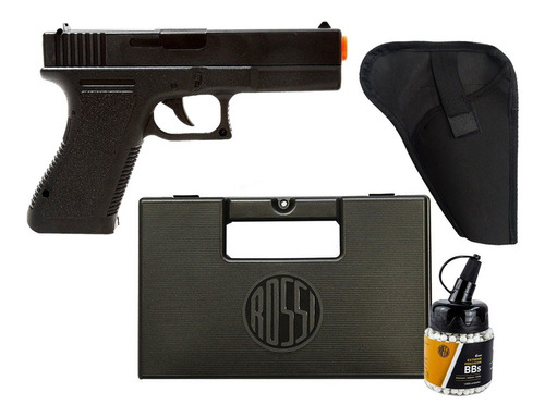 Kit Airsoft Barato Glock Gk-v307 6mm + Maleta, Bbs E Coldre