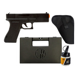 Kit Airsoft Barato Glock Gk-v307 6mm + Maleta, Bbs E Coldre