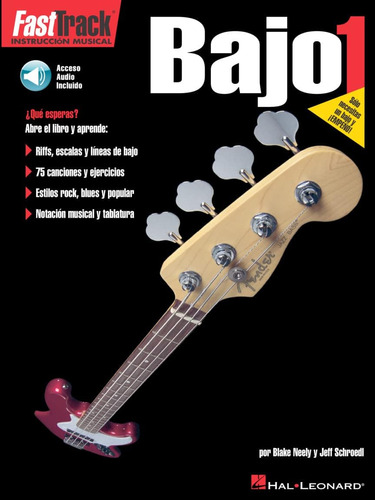 Libro:  Fasttrack Bass Method 1 - Spanish Edition Book Audio
