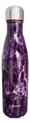 Botella Termica Acero Inoxidable Doble Capa Premium Color Black Marble