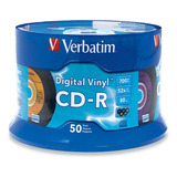 Cd-r Digital Vinyl Verbatim 52x 80min 700 Mb 50 Pzas