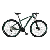 Bicicleta Aro 29 Rino Everest 27v - Alivio - 7.0 Cor Verde Exército Tamanho Do Quadro 21