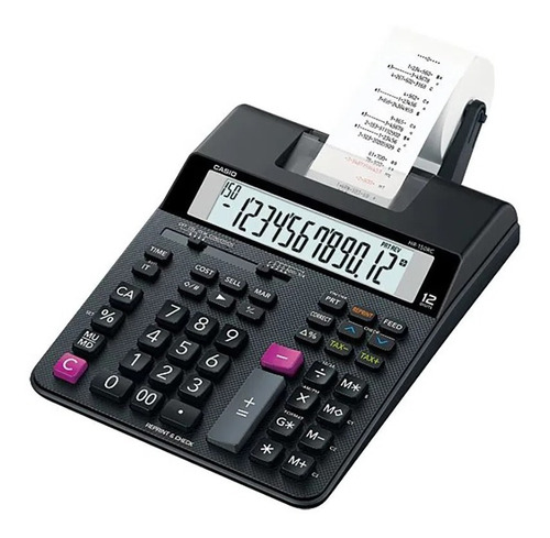 Calculadora Com Bobina Imp 2 Cores Hr150rc Casio Com Fonte