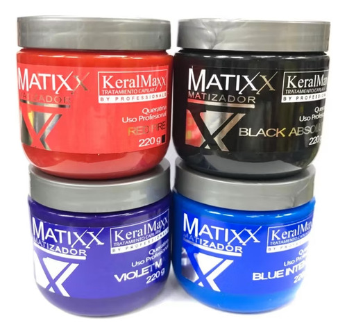 Matizador Violeta , Azul , Grafito, Rojo Matixx 220g