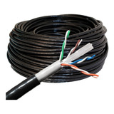 Cable Utp Cat 6 100% Cobre Uso Exterior X 100 Metros