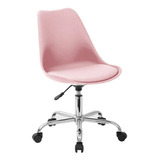 Silla Tulip Eames Giratoria Regulable Cromada - Alto Impacto