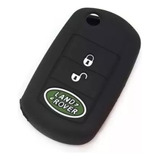 Funda Silicon Llave De Land Rover 2 Botones En Negro