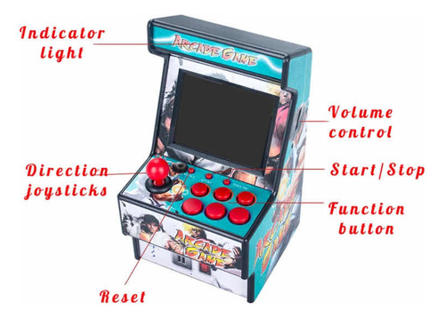 Mini Consola Arcade Multijuegos