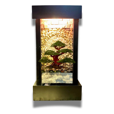 Fuente De Pared Arbol Marrón Oscuro
