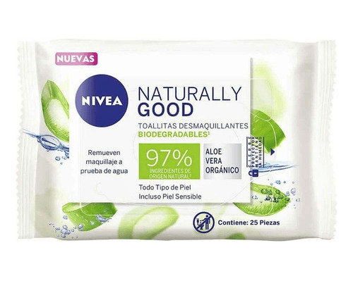 Toallitas Desmaquillantes Naturally Good. Pack De 3 Unidades