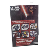 Set De Candy Bar Star Wars Con 120 Etiquetas Para Pegar