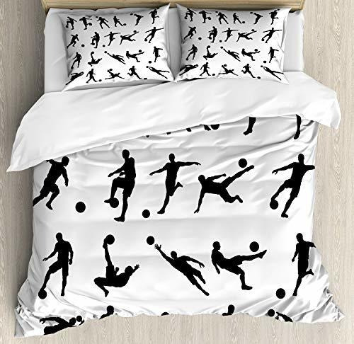 Fundas Para Edredones - Ambesonne Soccer Duvet Cover Set, F