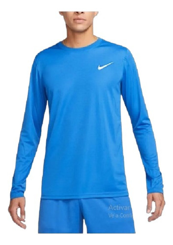 Playera Nike S Azul Dri Fit Estetica De 10 100% Original