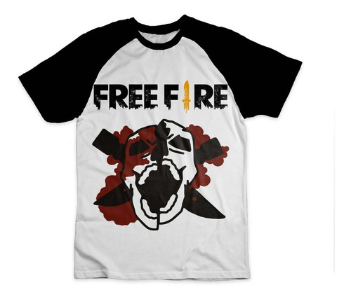 Camiseta Free Fire Caveira