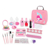 Conjunto De Maquillaje Niña Caja Portátil Juguete