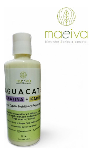 Crema Peinar Maeiva Aguacate Keratina Hidrata Restaura Nutre