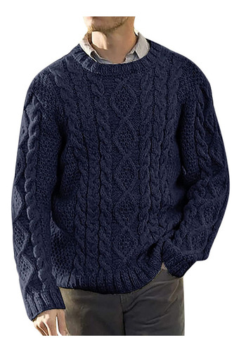 Suéter De Hombre H Moda Cuello Redondo Invierno Warm Air Li