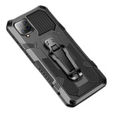 Carcasa Para Xiaomi Redmi 9c Negra Antigolpe Clip Metalizado