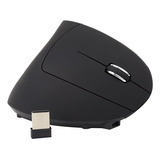 Mouse Vertical Inalambrico Recargable Jaltech Lh062 | Negro