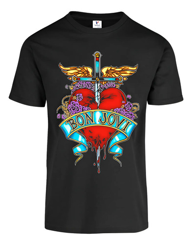 Playera Bon Jovi, 100% Algodón 03