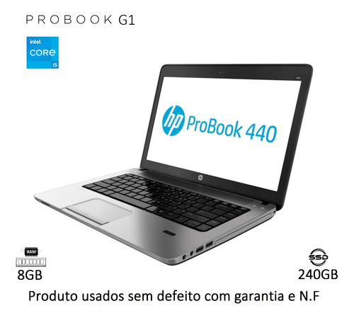 Notebook I5 16gb Ram Ssd240gb Com Garantia E N.f