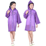 2 Capa Impermeable Niño/niña Protección Lluvia Tipo Gabardin