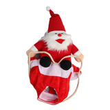 Papai Noel Pet Clothing Casaco De Natal Para Cães De Pelúcia