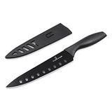 . Cuchillo Antiadherente Culina, Para Sushi, 20.3cm, Negro .