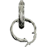 Candonga Melcocha Arete Plata 925 Dama Mujer Joya Elegante 