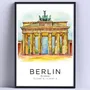 Cuadro Berlin Ciudades Del Mundo 30x40cm Listo P Colgar Negro | MercadoLibre