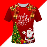 Estampas Sublimação Total Natal Camisetas 15 Vetores Mockups