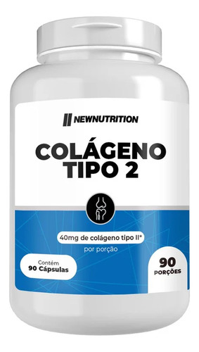 Colágeno Tipo 2 Newnutrition 90 Cápsulas 40mg Proteína Para Articulações