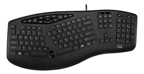 Adesso Akb-160ub Teclado Alámbrico Color Del Teclado Negro Idioma Inglés Us