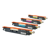 Pack 4 Toner 126a  Ce310 311 312 313 1025nw Negro Y Colores