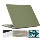 Funda Twolskoo Para Macbook Air 13 M2 + C/teclado Green
