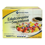 Edulcorante Endulzante Sucralosa Members Mark 660 Sobres 1 G