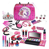 Kit De Maquillaje Real Para Niñas, Lavable, No Tóxico Fucsia