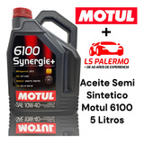 Aceite 10w40 Motul 6100 X 5 Litros Semisintetico Sinergie +
